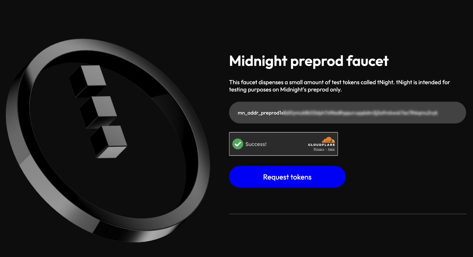 Midnight preview faucet